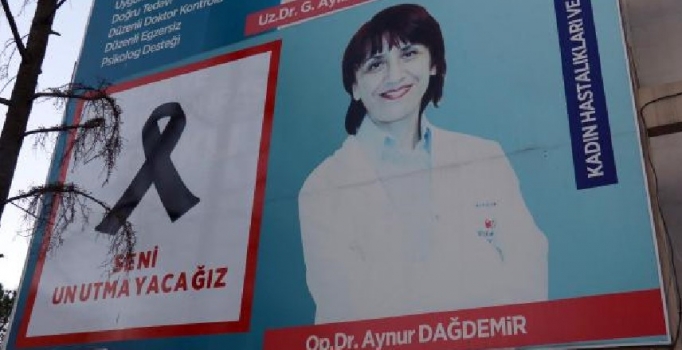 Şehit doktor Dağdemir’den eser kalmadı