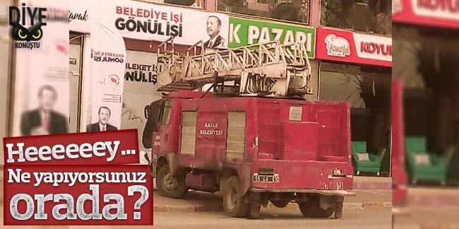 Samsun’da resmi aracı siyaset için kullandılar