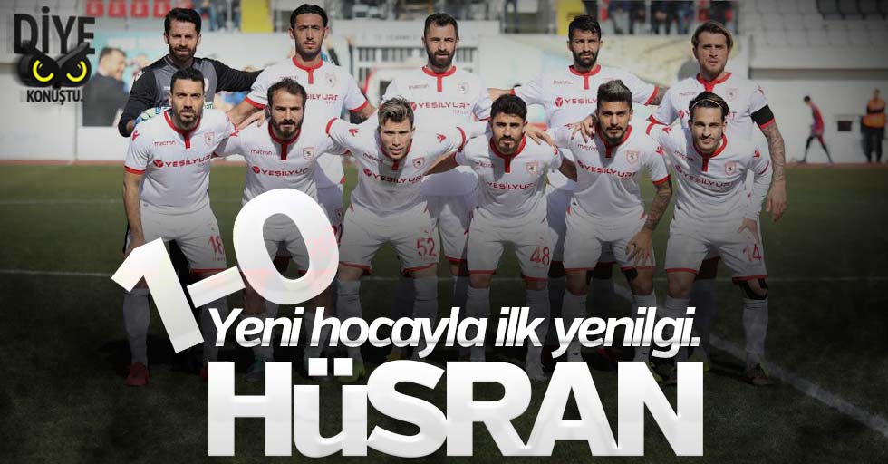 Samsunspor, yeni hocasıyla ilk yenilgiyi aldı