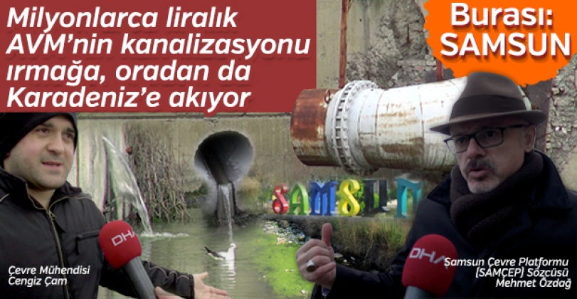Samsun’da atıkların kirlettiği Mert Irmağı alarm veriyor