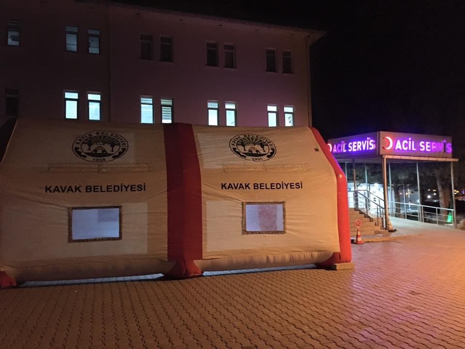 AK Partili belediyeden akılalmaz hizmet: Hastane önüne cenaze çadırı kurdular