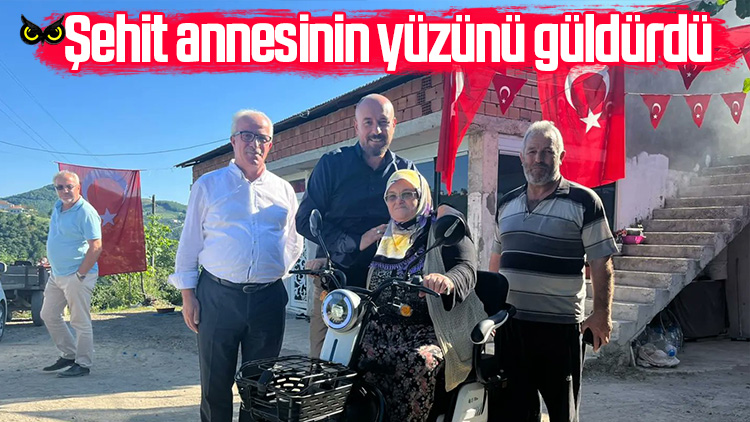 Başkan Hasan Togar’dan şehit annesine elektrikli araç