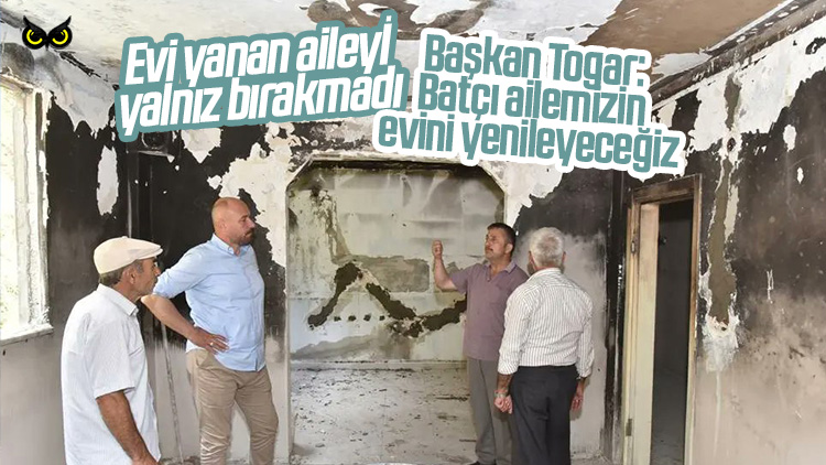 Evi yanan aile yalnız değil: Tekkeköy Belediyesi yenileyecek