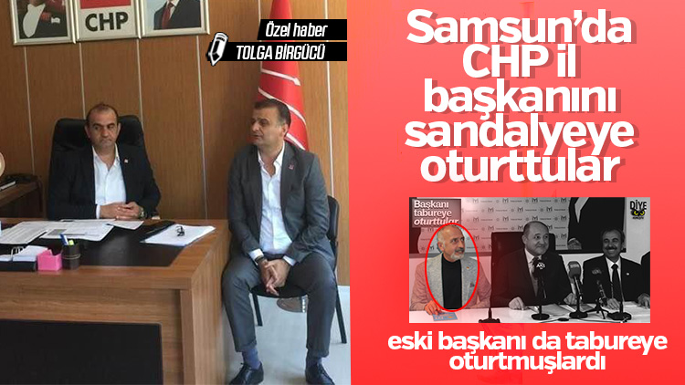CHP’li başkanı sandalyeye oturttular!