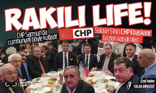 CHP’den Samsun’da skandal ‘Rakılı’ 29 Ekim paylaşımı!