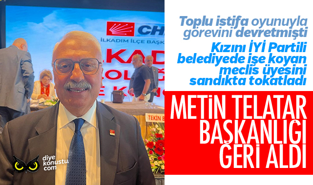 CHP’de güzel şeyler de oluyor: Kızını belediyede işe sokan meclis üyesini sandıkta tokatladı, Metin Telatar başkanlığa geri döndü