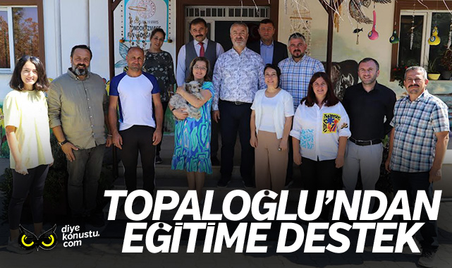 Başkan Osman Topaloğlu’ndan eğitime destek