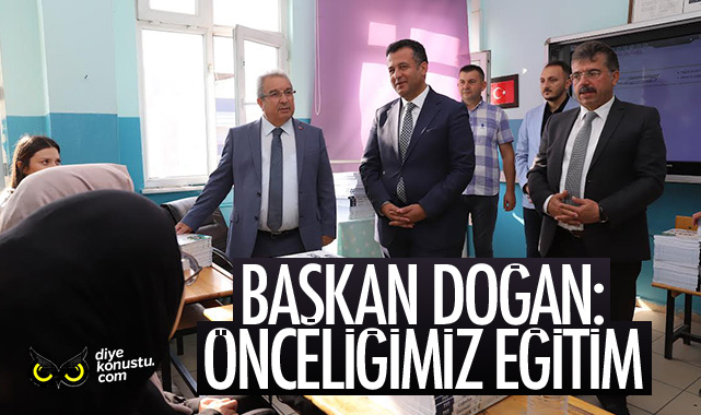 Başkan Halit Doğan: Önceliğimiz eğitim