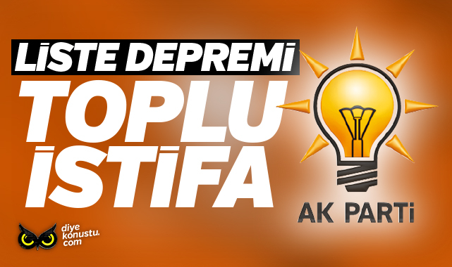Liste depremi… AK Parti Samsun’da toplu istifa haberi…