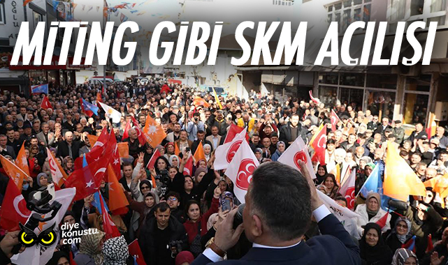 Çarşamba’da miting gibi SKM açılış