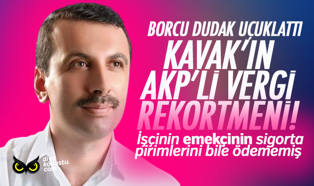 AKP’nin vergi rekortmeni başkanı! Belediyeyi batırmış… Borcu dudak uçuklattı…