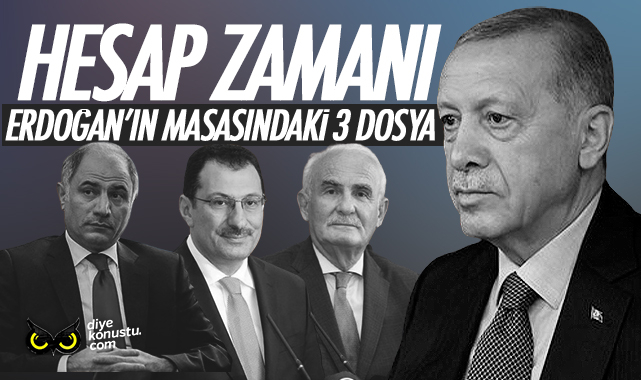 Erdoğan’ın masasındaki üç dosya… Aralarında Yılmaz da var… Kimlerden hesap sormaya hazırlanıyor?