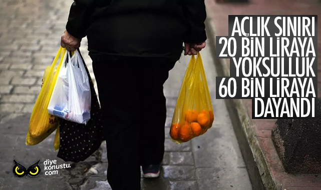 Açlık sınırı açıklandı… Yoksulluk sınırı 59 bin 353 liraya yükseldi…
