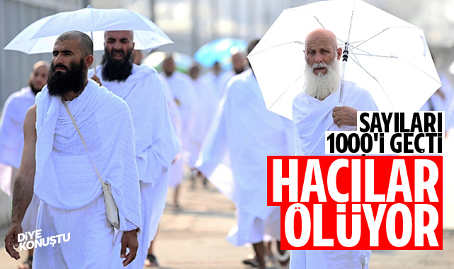 Hacılar ölüyor… Mekke’de aşırı sıcaktan ölenlerin sayısı 1000’i geçti…