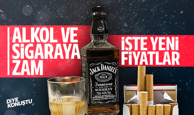 Alkol ve sigaraya zam… İşte yeni fiyatlar…