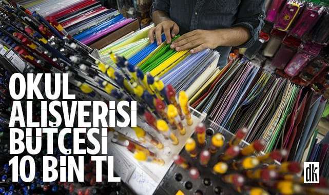 Okul alışverişi 10 bin lira… Aileler telaş içinde…