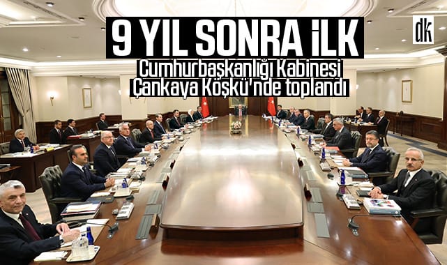 Kabine 9 yıl sonra ilk kez Çankaya Köşkü’nde toplandı