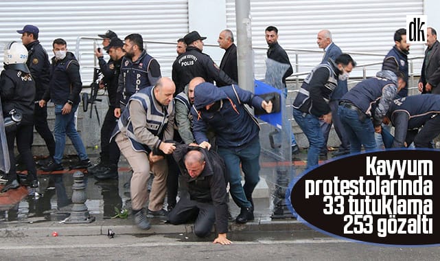 Bakanlık duyurdu: Kayyum protestolarında 33 tuttuklama, 253 gözaltı