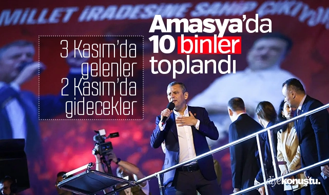 Özgür Özel: 3 Kasım’da gelenler, 2 Kasım’da gidecekler