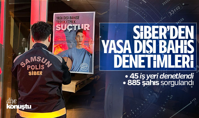 Samsun’da yasa dışı bahis denetimi: Siber mücadele sürüyor