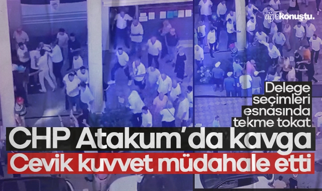 CHP Atakum’da yumruklar konuştu: Çevik Kuvvet müdahale etti