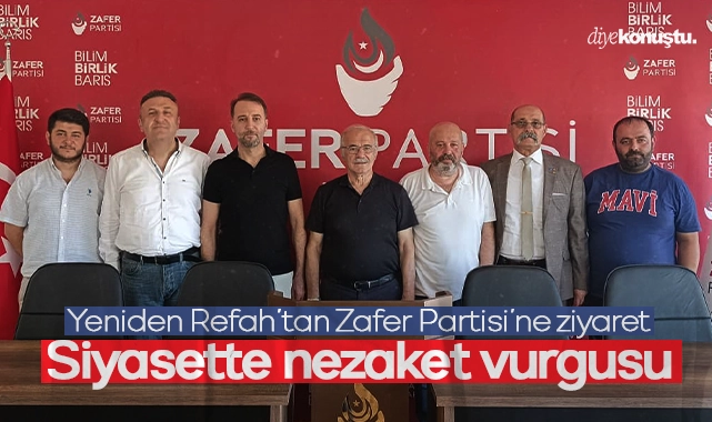 Samsun’da siyasi nezaket vurgusu: Yeniden Refah’tan Zafer Partisi’ne ziyaret