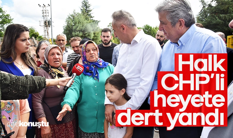 Samsun halkı CHP’li heyete dert yandı