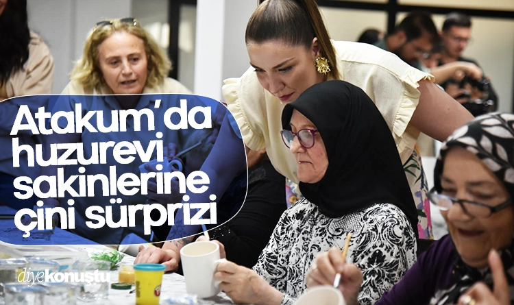 Atakum Belediyesi’nden yaşlı bakım merkezi sakinlerine çini sürprizi