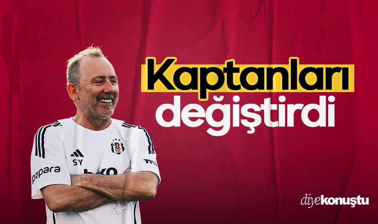 Sergen Yalçın, Beşiktaş’ta kaptanları değiştirdi