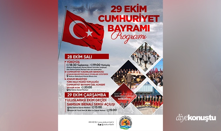 Atakum’da 29 Ekim özel programla kutlanacak