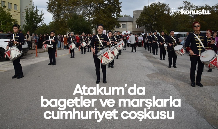 Atakum’da bagetler ve marşlarla cumhuriyet coşkusu
