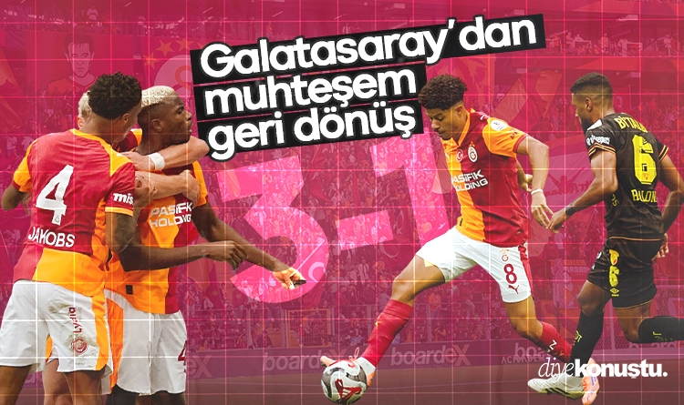 Galatasaray’dan muhteşem geri dönüş! Göztepe’ye puan kaptırmadı