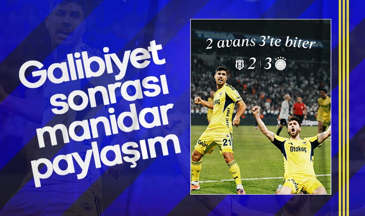Fenerbahçe’den galibiyet sonrası manidar paylaşım: 2 avans 3’te biter