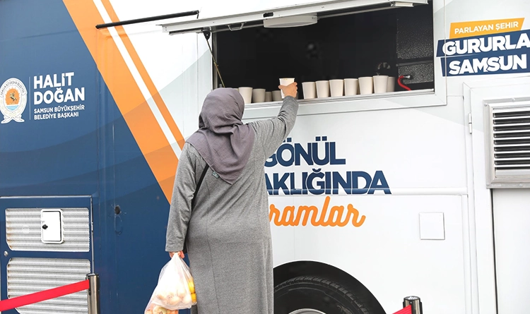 Samsun Büyükşehir Belediyesi’nden soğuk havada sıcak hizmet