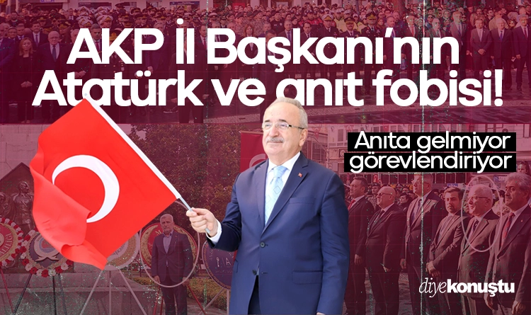 AKP Samsun İl Başkanı Mehmet Köse’nin Atatürk ve anıt fobisi! Anıta gelmiyor, görevlendiriyor…