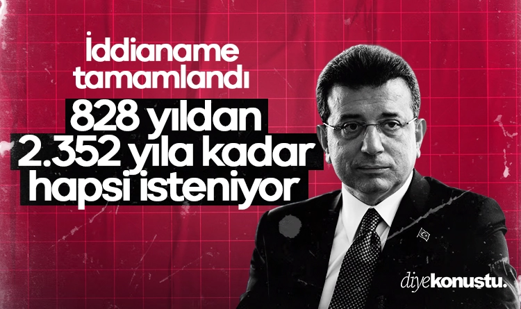 İddianame tamamlandı: İmamoğlu için 2.352 yıl hapis cezası istendi