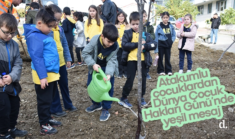 Atakumlu çocuklardan Dünya Çocuk Hakları Günü’nde yeşil mesaj