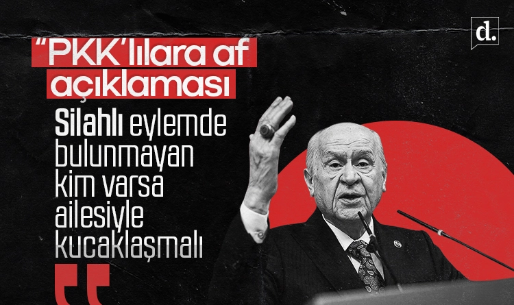 Bahçeli’den”PKK’lılara af” açıklaması: Silahlı eylemde bulunmayan kim varsa ailesiyle kucaklaşmalıdır