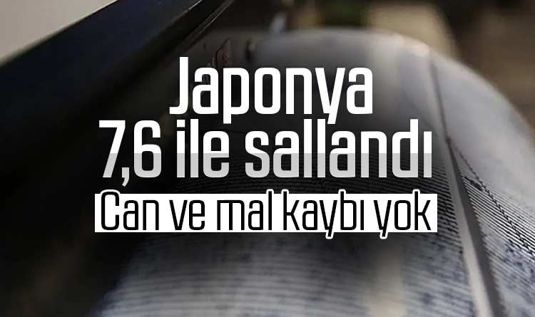 Japonya 7,6 ile sallandı: Depremde can ve mal kaybı yok