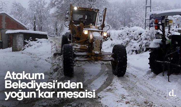 Atakum Belediyesi’nden yoğun kar mesaisi