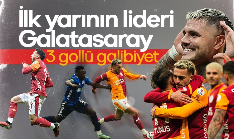 İlk yarının lideri Galatasaray oldu