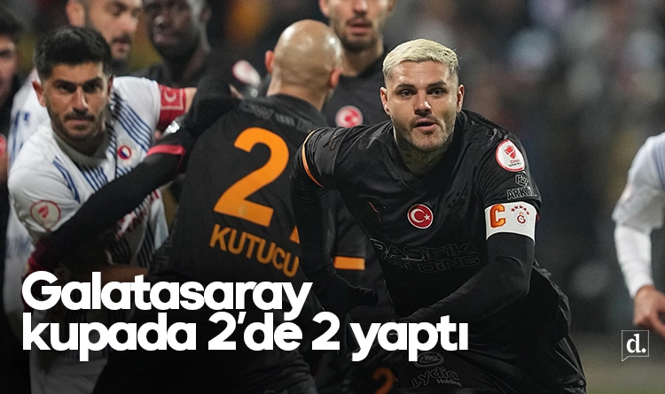 Galatasaray kupada 2’de 2 yaptı