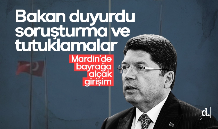 Mardin Nusaybin’de bayrağa alçak girişim: Soruşturma ve tutuklamalar