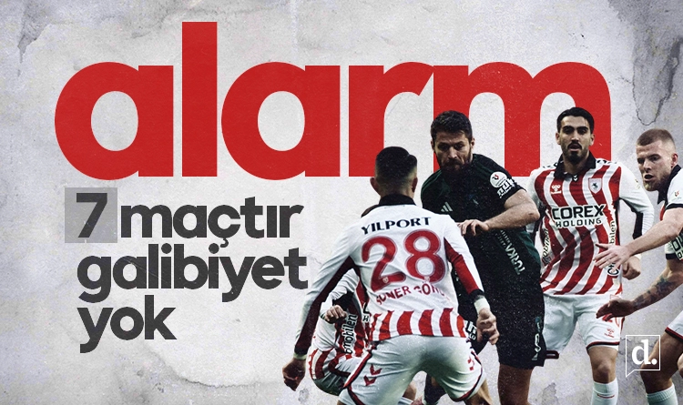 Samsunspor alarm veriyor: 7 maçtır galibiyet yok