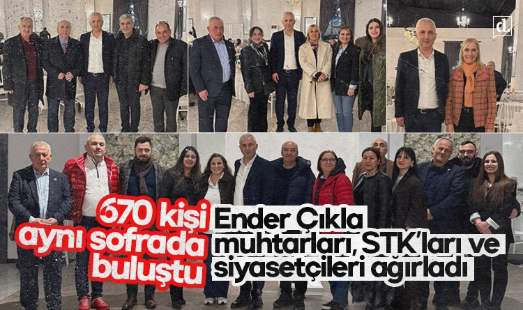 Samsun’da 670 kişilik iftar buluşması: Ender Çıkla muhtarları ve STK’ları ağırladı