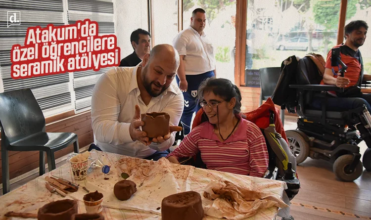 Atakum’da Yaşam Park’ın özel öğrencilerine seramik atölyesi