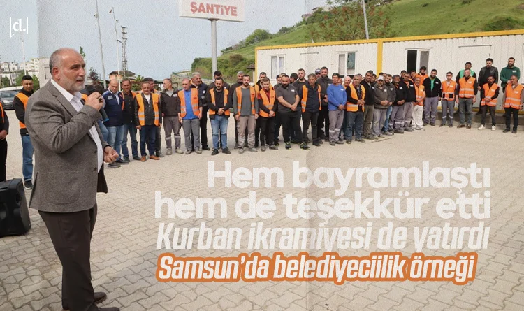 Canik’te bayramlaşma: Başkan Sandıkçı’dan personele teşekkür